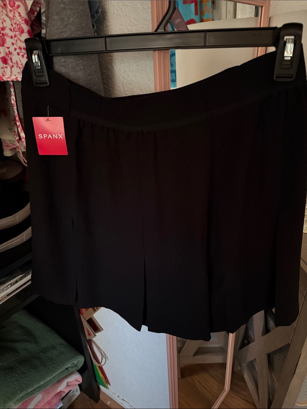SPANX Black Mini Skirt with Pull-On Waistband